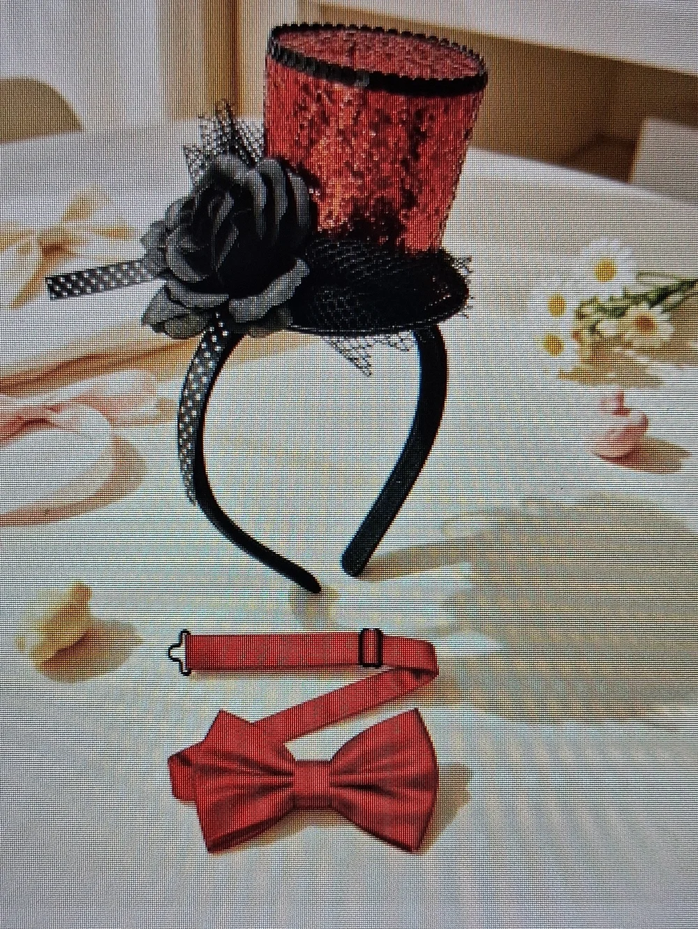 BLACK ROSE HEADBAND - Picture 1 of 6